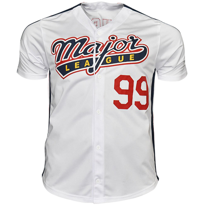 Charlie Sheen Autographed Major League Movie (Wild Thing #99) Custom Jersey - JSA