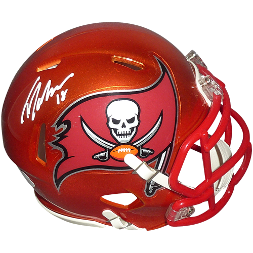 Tyler Johnson Autographed Tampa Bay Buccaneers (FLASH Alternate) Mini Helmet - JSA