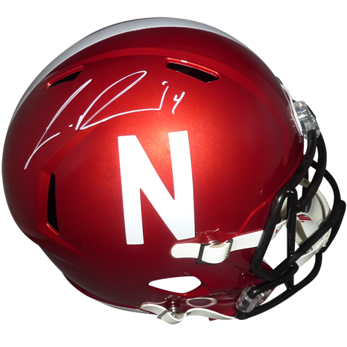 Lavonte David Autographed Nebraska Huskers (FLASH Alternate) Deluxe Full-Size Replica Helmet - JSA