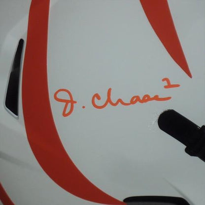 Ja'Marr Chase Autographed Cincinnati Bengals Lunar Mini Helmet Beckett –  Denver Autographs