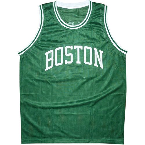 Larry Bird Autographed Boston (Green #33) Custom Jersey - Beckett