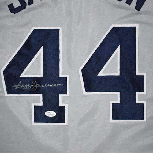 Reggie Jackson Autographed New York (Grey #44) Custom Jersey - JSA