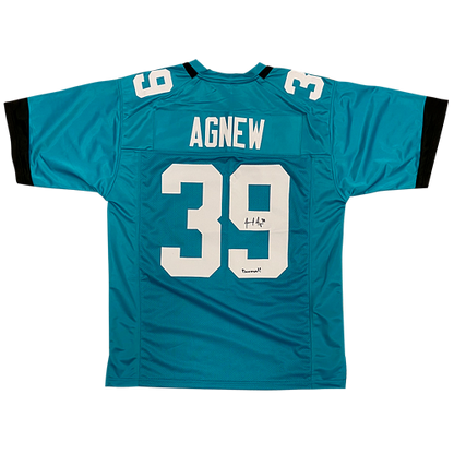 Jamal Agnew Autographed Jacksonville (Teal #39) Custom Jersey