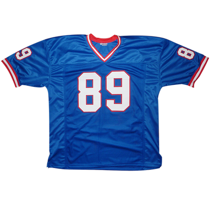 Mark Bavaro Autographed New York Giants (Blue #89) Custom Jersey - JSA