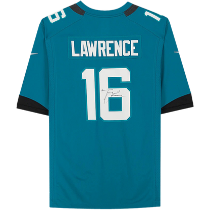 Trevor Lawrence Autographed Jacksonville Jaguars (Teal #16) Nike Jersey - Fanatics