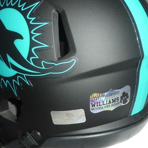 Ricky Williams Autographed Miami Dolphins (ECLIPSE Alternate) Mini Helmet