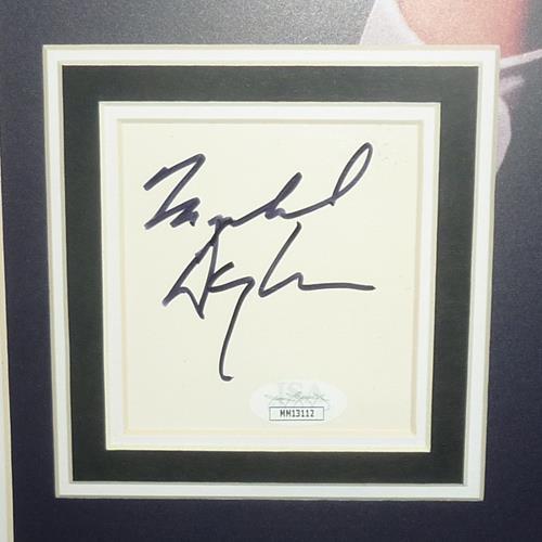 Wall Street Full-Size Movie Poster Deluxe Framed with Michael Douglas, Charlie Sheen And Daryl Hannah Autographs - JSA