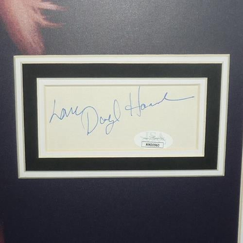 Wall Street Full-Size Movie Poster Deluxe Framed with Michael Douglas, Charlie Sheen And Daryl Hannah Autographs - JSA