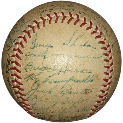 1949 Brooklyn Dodgers Team Autographed Spading Baseball w/ Jackie