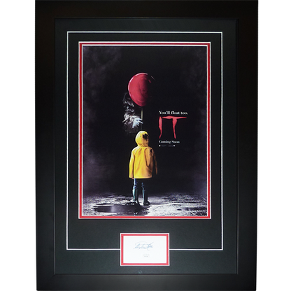 IT 11x17 Movie Poster Deluxe Framed with Stephen King Autograph - JSA