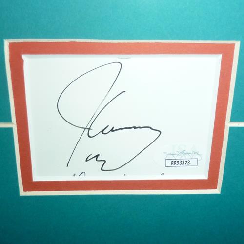 Dan Marino And Jim Carrey Autographed Ace Ventura: Pet Detective Deluxe Framed Piece - JSA