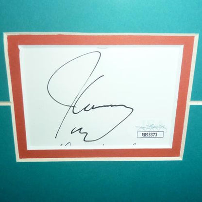 Dan Marino And Jim Carrey Autographed Ace Ventura: Pet Detective Deluxe Framed Piece - JSA