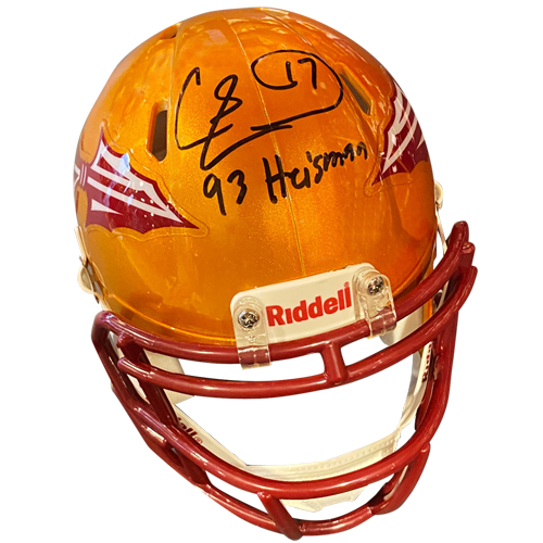 Charlie Ward Autographed Florida State FSU Seminoles (FLASH Alternate) Mini Helmet w/ 93 Heisman