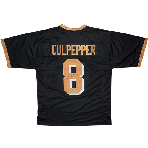 Daunte Culpepper Autographed UCF (Black #8) Custom Jersey - Beckett