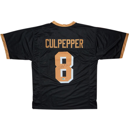 Daunte Culpepper Autographed UCF (Black #8) Custom Jersey - Beckett