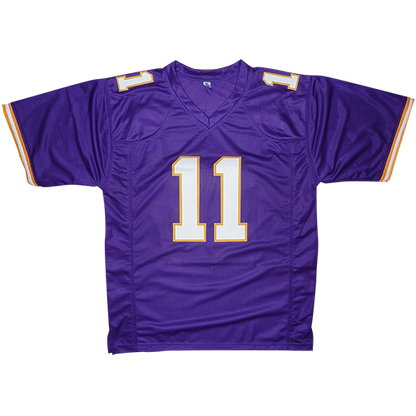 Daunte Culpepper Autographed Minnesota (Purple #11) Custom Jersey - Beckett