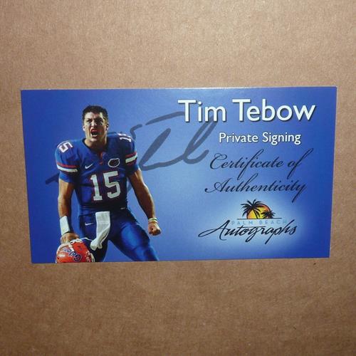 Tim Tebow Autographed Florida Gators (08 BCS Run) Framed 8x10 Photo - Tebow Holo