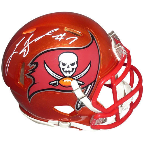 Leonard Fournette Autographed Tampa Bay Buccaneers (FLASH Alternate) Mini Helmet - Fanatics