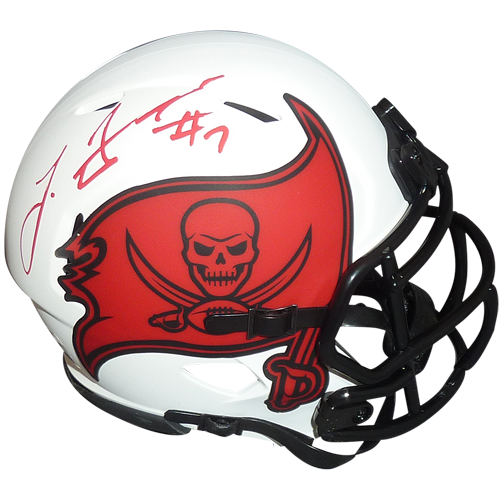 Leonard Fournette Autographed Tampa Bay Buccaneers (LUNAR ECLIPSE Alternate) Mini Helmet - Fanatics