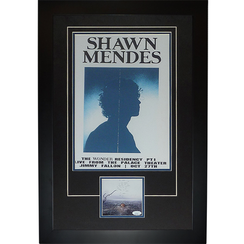 Shawn Mendes Autographed Wonder Deluxe Framed CD Piece - JSA