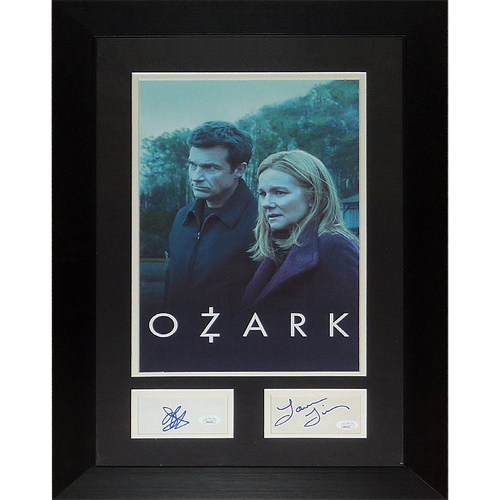 Ozark 11x17 TV Poster Deluxe Framed with Jason Bateman And Laura Linney Autographs - JSA