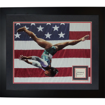 Simone Biles Autographed Olympic Gymnastics Deluxe Framed 16x20 Photo Piece - JSA