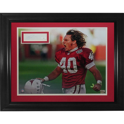 Pat Tillman Autographed Arizona Cardinals Deluxe Framed 16x20 Photo Piece with Authentic Signature - JSA Letter