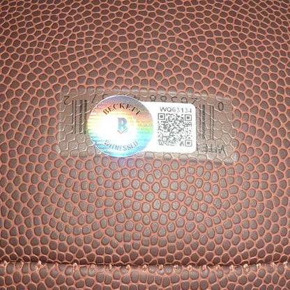 Jon Gries Uncle Rico Autographed Football w/ Go Long - Napoleon Dynamite - Beckett
