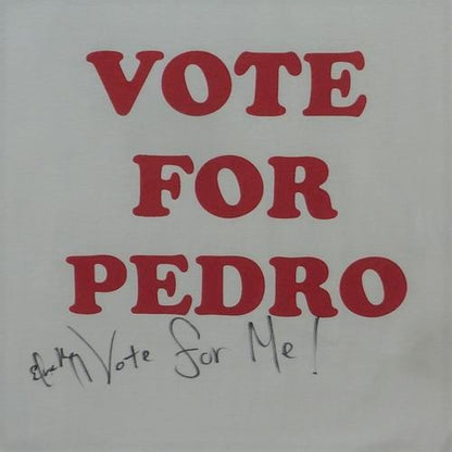 Efren Ramirez Autographed Napoleon Dynamite VOTE FOR PEDRO T-Shirt - Beckett