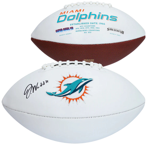 Jaylen Waddle Autographed Miami Dolphins Logo Football - Fanatics