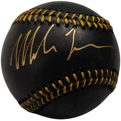 Mike Tyson Autographed Black MLB Baseball - JSA