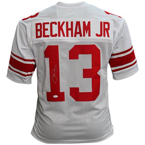 Odell Beckham Jr. Autographed New York (White #13) Custom Jersey - JSA