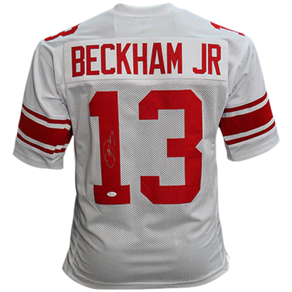 Odell Beckham Jr. Autographed New York (White #13) Custom Jersey - JSA