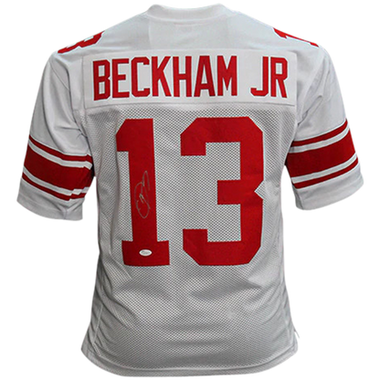 Odell Beckham Jr. Autographed New York White 13 Custom Jersey JSA Palm Beach Autographs LLC