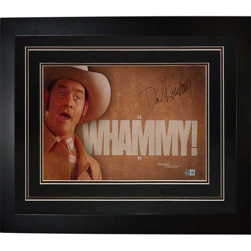 David Koechner Champ Kind Autographed Anchorman Whammy Deluxe Framed 11x17 Poster- Beckett