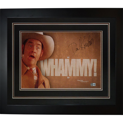 David Koechner Champ Kind Autographed Anchorman Whammy Deluxe Framed 11x17 Poster - Beckett