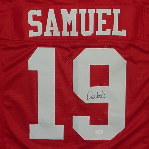 Deebo Samuel Autographed San Francisco (Red #19) Custom Jersey - JSA