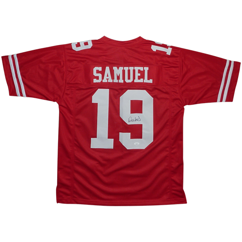 Deebo Samuel Autographed San Francisco (Red #19) Custom Jersey - JSA