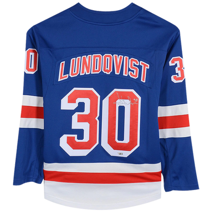 Henrik Lundqvist Autographed New York Rangers (Blue #30) Fanatics Breakaway Jersey - JSA