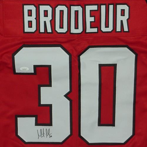 Martin Brodeur Autographed New Jersey (Red #30) Custom Hockey Jersey - JSA
