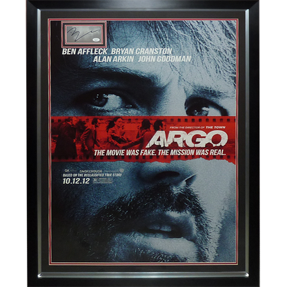 ARGO Full-Size Movie Poster Deluxe Framed with Ben Affleck Autograph - JSA