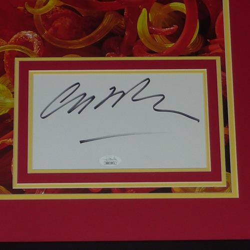 Dale Chihuly Full-Size Art Poster Deluxe Framed with Autograph - JSA