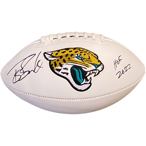 Tony Boselli Autographed Jacksonville Jaguars Logo Football w/ HOF 22