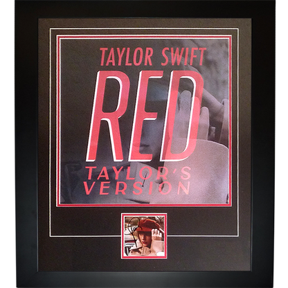 Taylor Swift Autographed Red CD Deluxe Framed with Lenticular Poster - JSA