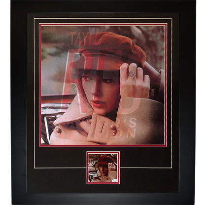 Taylor Swift Autographed Red CD Deluxe Framed with Lenticular Poster - JSA