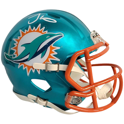 fiu mini football helmet Tyreek Hill Autographed Miami Dolphins (Flash Alternate) Mini Helmet