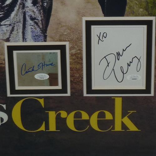Schitt's Creek Full-Size TV Poster Deluxe Framed with All 4 Cast Autographs - JSA