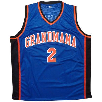 Larry Johnson Autographed New York (Blue #2) Custom Basketball Jersey - JSA