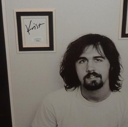 Nirvana Band Full-Size Music Poster Deluxe Framed with Dave Grohl And Krist Novoselic Autographs - JSA
