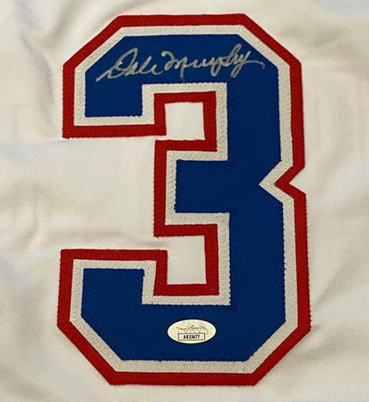 Dale Murphy Autographed Atlanta (Throwback White #3) Custom Jersey - JSA